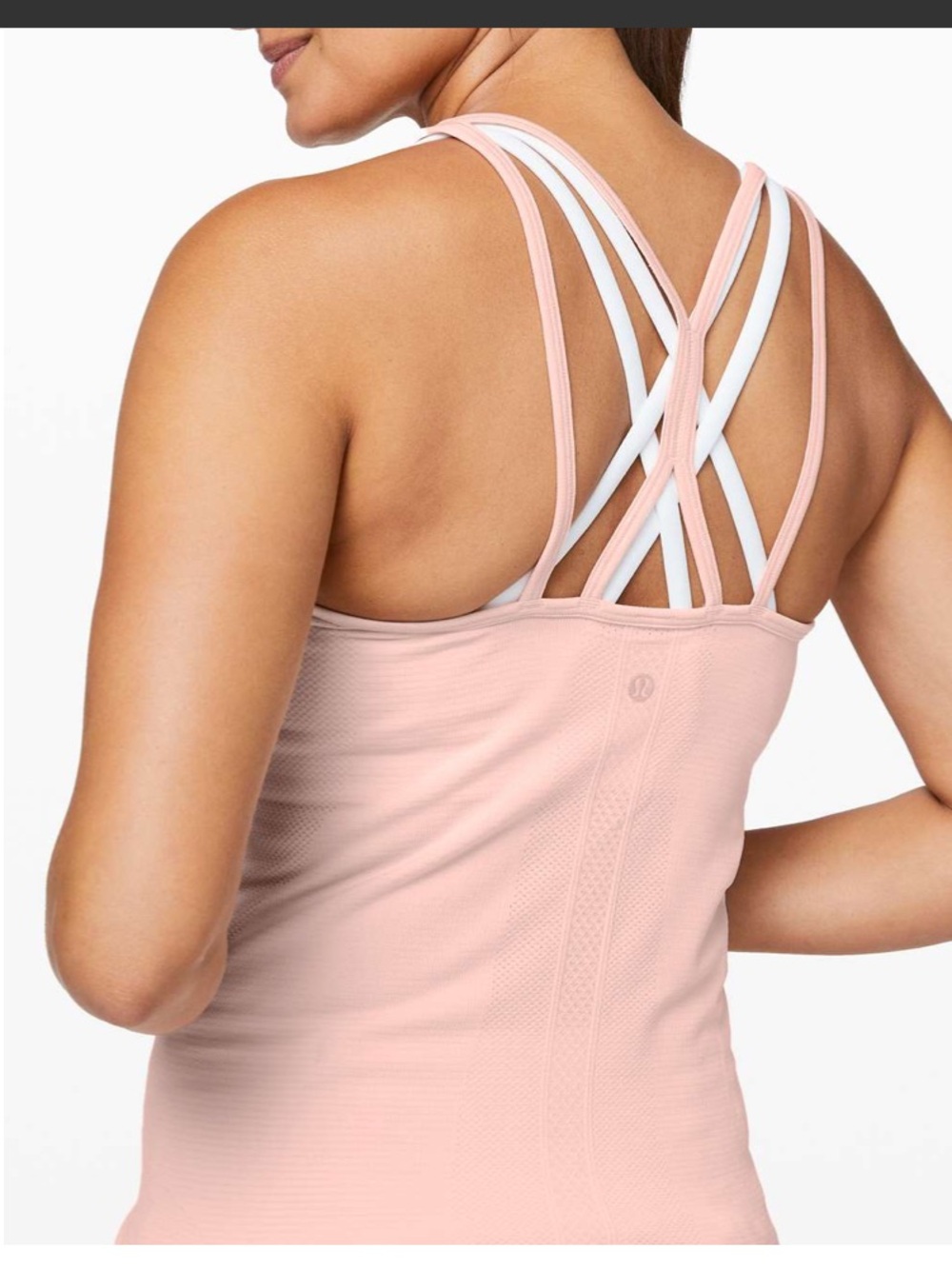 Lululemon swiftly tech strappy‎ tank 6 butter pink